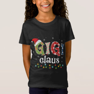Grappige Santa Gigi Claus Kerstmis Pyjama Familie T-shirt