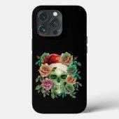 GRAPPIGE SANTA GROENE SCHEDEL EN KERSTBLOEM Case-Mate iPhone CASE (Achterkant)