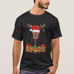 Grappige Santa Hat Raindeer Ukulele Gitaar Kerstmi T-shirt
