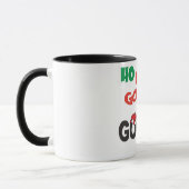 Grappige Santa HO HO HO moet gaan Mok (Links)