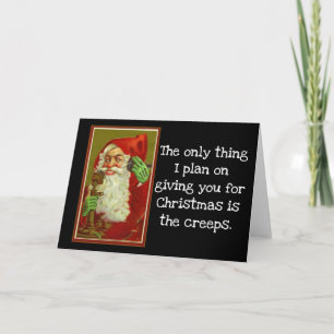 Grappige Santa Holiday Kaart