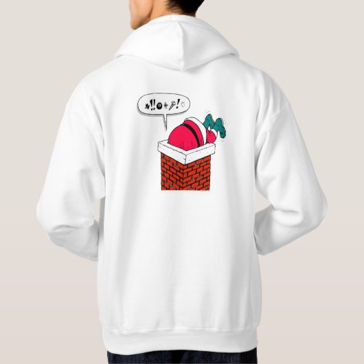 grappige santa hoodie (Achterkant)