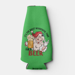 Grappige Santa Koelbox voor kerst Flesjeskoeler