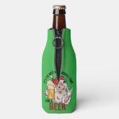 Grappige Santa Koelbox voor kerst Flesjeskoeler (Fles Achterkant)