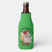 Grappige Santa Koelbox voor kerst Flesjeskoeler (Fles Voorkant)