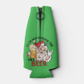 Grappige Santa Koelbox voor kerst Flesjeskoeler (Achterkant)