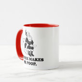 Grappige Santa Koffie Kerstmis Mok (Voorkant links)