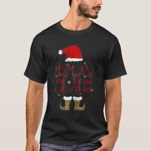 Grappige Santa Memaw Claus Luipaard familie gesche T-shirt