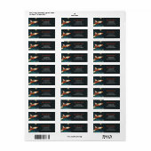 Grappige Santa Retro kerstavond Adresetiketten Etiket (Full Sheet)