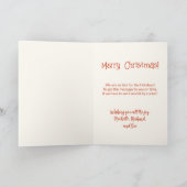 Grappige Santa Retro Kerstavond Vakantie Kaart (Binnen)