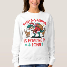 Grappige Santa-saurus T-Rex Dinosaur Kerstmis Trui