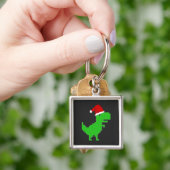 grappige santa trex sleutelhanger (Hand)