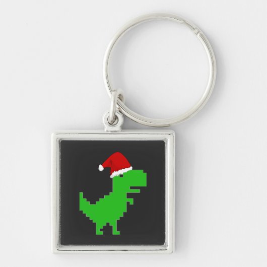 grappige santa trex sleutelhanger (Voorkant)
