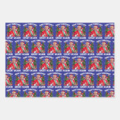 Grappige Santa Trump Gift Wrap Inpakpapier Vel (Voorkant)