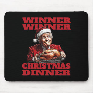 Grappige Santa Trump Winner Kerstdiner X Muismat