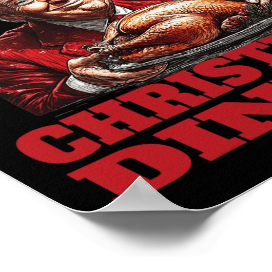 Grappige Santa Trump Winner Kerstdiner X Poster (Hoek)