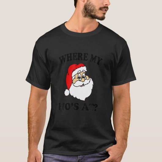 grappige santa waar mijn lelijke kersttrui is t-shirt (Voorkant)