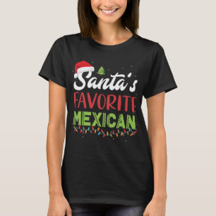 Grappige Santa's Favoriete Mexicaanse Kerstmis San T-shirt