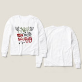 Grappige Santa's lijst kinder unisex (Voorkant /achterkant)