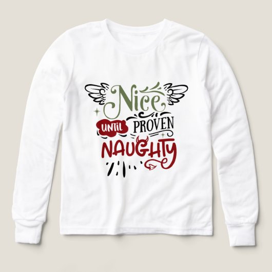 Grappige Santa's lijst kinder unisex (Voorkant)