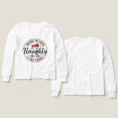 Grappige Santa's list club kinder unisex (Voorkant /achterkant)