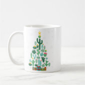 Grappige Sappige Kerstboom Cactus Tuinier Koffiemok (Links)