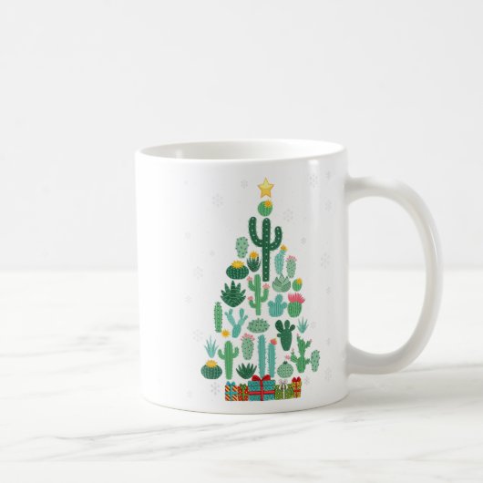 Grappige Sappige Kerstboom Cactus Tuinier Koffiemok (Rechts)