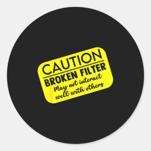 Grappige Sarcasme Donkere Humor Citaten Volwassen Ronde Sticker