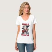 Grappige sarcasme eend word art t-shirt (Voorkant volledig)