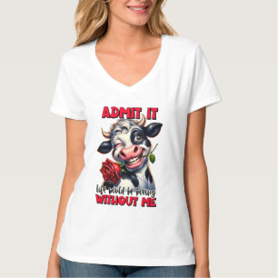 Grappige sarcasme eend word art t-shirt