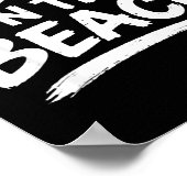 Grappige sarcasme grap humor strand grap conversat poster (Hoek)