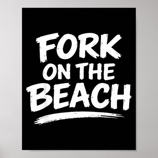 Grappige sarcasme grap humor strand grap conversat poster (Voorkant)