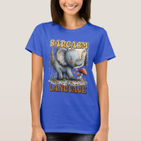 Grappige sarcasme olifant word art