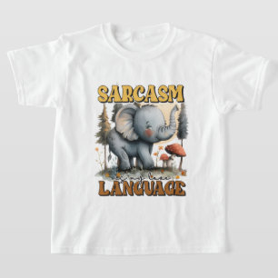 Grappige sarcasme woordkunst olifant t-shirt