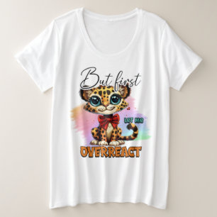 Grappige sarcasme woordkunst over reacties  grote maat t-shirt
