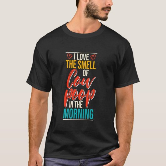 Grappige Sarcastische Boer Idee Retro Oude Koe T-shirt (Voorkant)