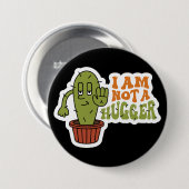 Grappige sarcastische cactus ronde button 7,6 cm (Voorkant /achterkant)
