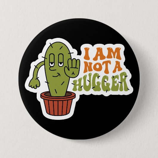Grappige sarcastische cactus ronde button 7,6 cm (Voorkant)