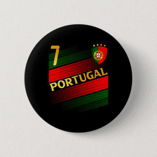 Grappige Sarcastische Cadeauwinkel Portugal Vlag P Ronde Button 5,7 Cm