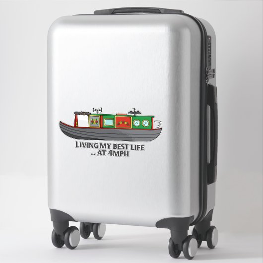Grappige Sarcastische Citaat Eigenaar Smalboot Sticker (Koffer)