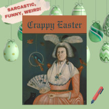 Grappige Sarcastische "Crappy Easter"  Kaart
