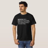 Grappige Sarcastische Definitie T-shirt (Voorkant volledig)