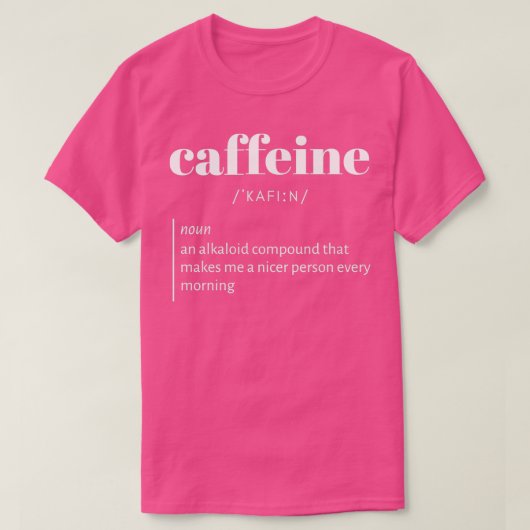 grappige sarcastische definitie van koffietheevers t-shirt (Design voorkant)