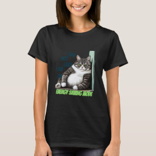 grappige sarcastische dier ironische kat ontwerp 1 t-shirt