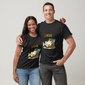 grappige sarcastische dier ironische kitten grote t-shirt (Unisex)