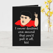 Grappige sarcastische felicitaties kaart (Gele Bloem)