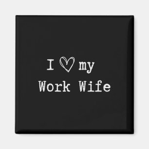 Grappige sarcastische flirty ik hou van mijn vrouw magneet