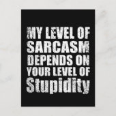 Grappige sarcastische gezegden bekende citaten briefkaart (Voorkant)