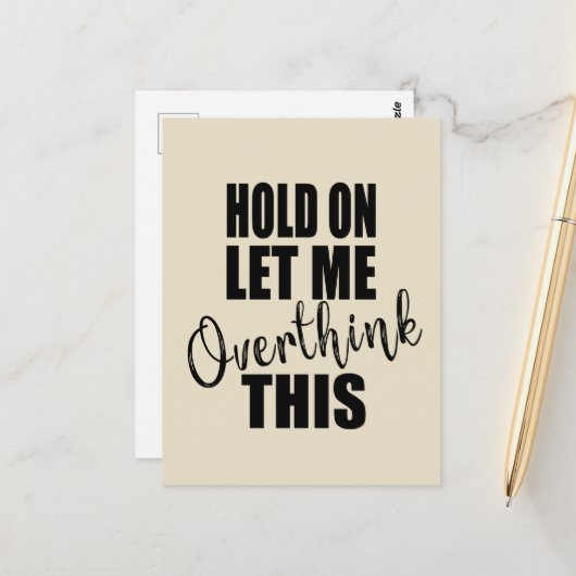 Grappige sarcastische gezegden bekende citaten briefkaart (Voorkant / Achterkant in situ)