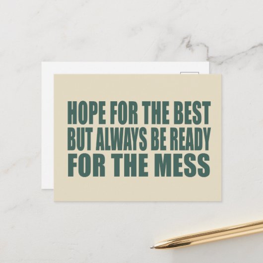 Grappige sarcastische gezegden bekende citaten feestdagenkaart (Voorkant / Achterkant in situ)